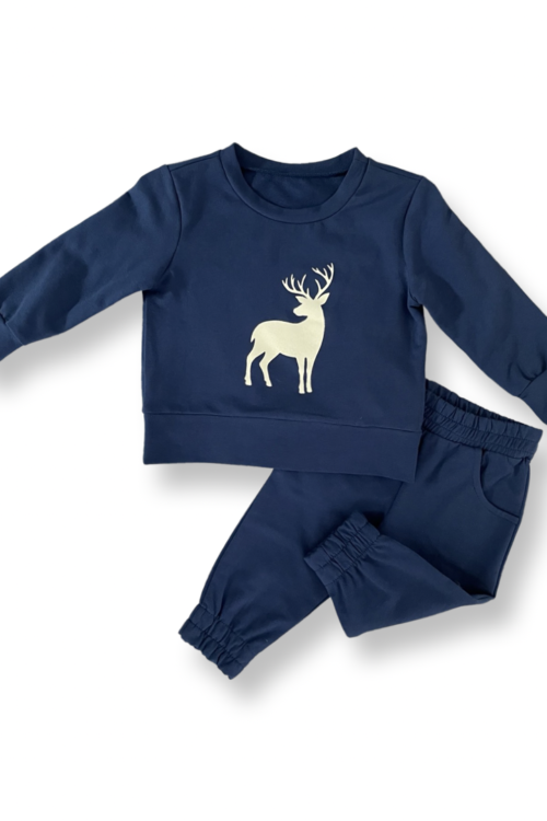 Zestaw bawełniany z jelonkiem